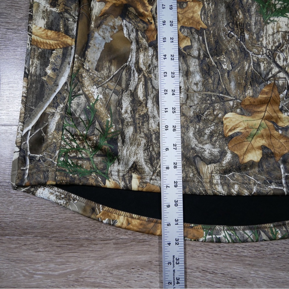 Realtree Edge Men Camo Hoodie Built In Neck Gaiter Recycled Polyester L 42-44 - Picture 10 of 11
